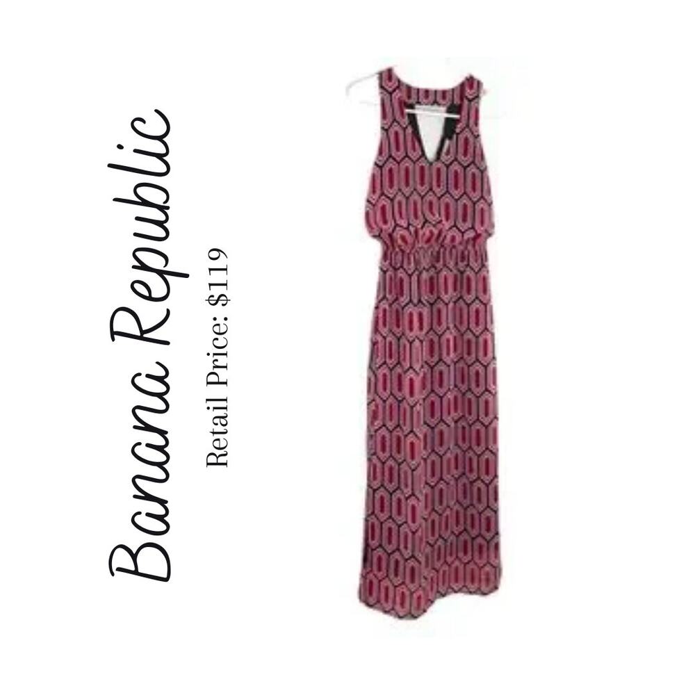 NWOT Banana Republic Geometric Maxi Dress